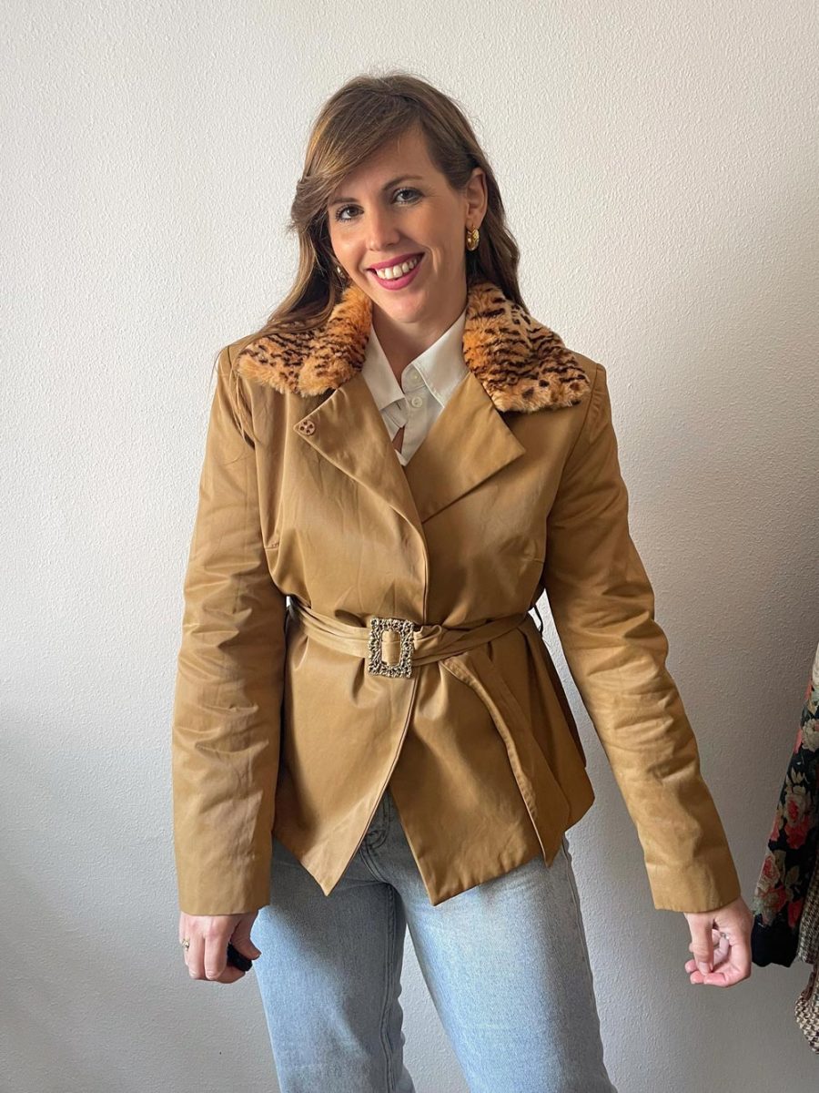 Maika Chaqueta Vintage de Corte Relajado