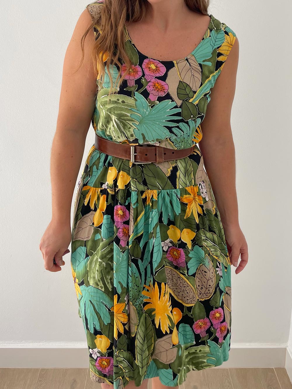 Mujer Antigua Boutique Vestido Multicolor Con Vuelo 32 € Trend